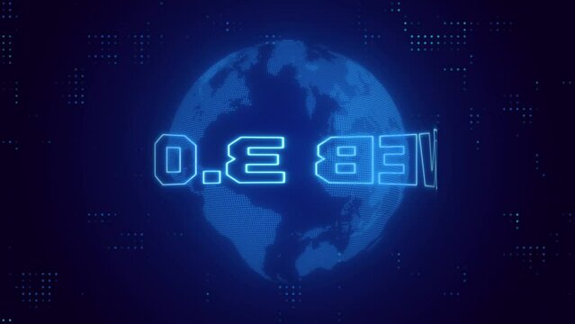 Web3 world digital on blockchain technology connect
