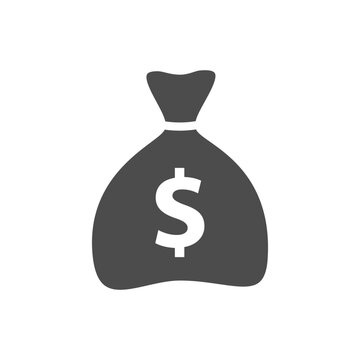 Money glyph vector icon isolated. Money stock vector icon for web, mobile app and ui design