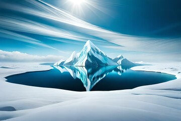 iceberg in polar regions generated ai