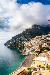 Positano is a cliffside village and comune on the Amalfi Coast
