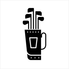 Caddy Bag Icon, Caddy Golf Bag Icon, Sport Icon