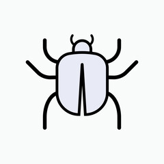 Bug Icon. Pest, Insect. Error or Mistake Symbol - Vector.   