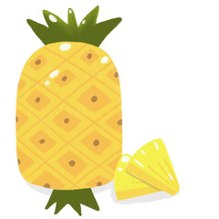 pineapple with slices