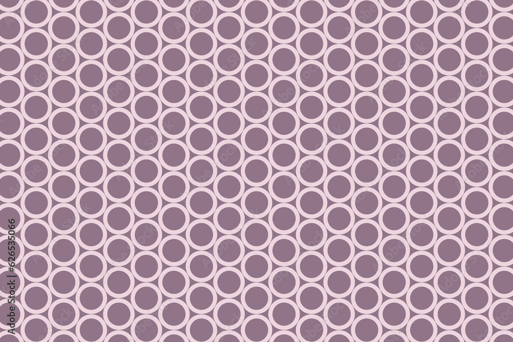 Poster violet ring outlined circle mosaic grid seamless pattern. abstract circles structure background. vec