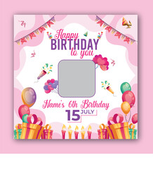 Happy Birthday Banner Design