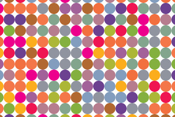 Colorful circle mosaic