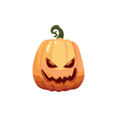 Halloween pumpkin isolated on white background.