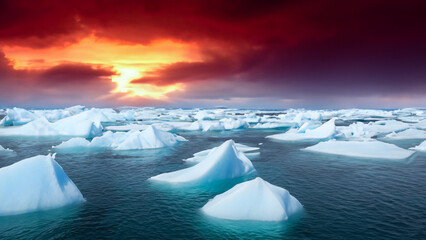 iceberg in polar regions