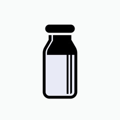 Dairy Icon. Milk, Protein Symbol - Vector.   