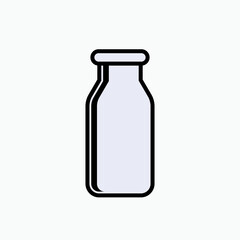 Dairy Icon. Milk, Protein Symbol - Vector.   