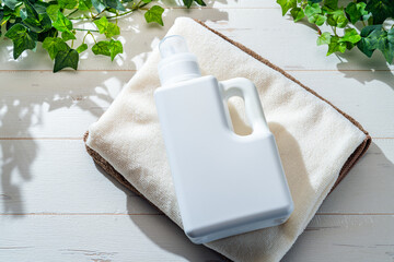 清潔なタオルと柔軟剤