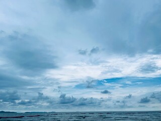 Fototapeta na wymiar storm clouds over sea