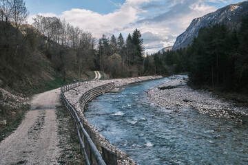River Sava near Mojstrana, Slovenia