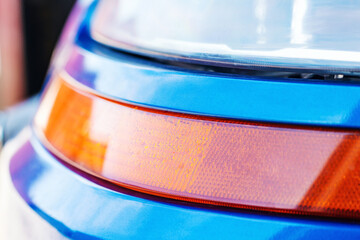 Water condensation in a car's turn signal headlight