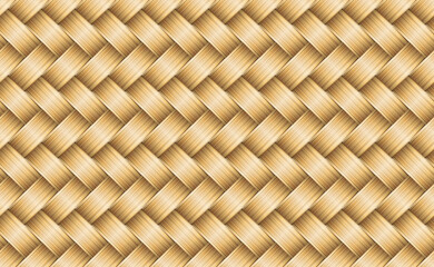 Seamless pattern bamboo texture, wicker basket weaving background, png transparent.