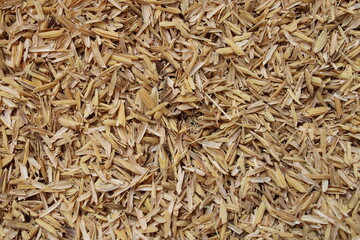 Rice husk abstract background texture.