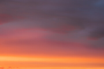 Amazing Color Effect Of Clouds. Natural Bright Dramatic Sky Background Gradient. Soft Colors. Sky Gradient. Evening Sky At Golden Hour. Concept Of Ethereal. Music Concept.