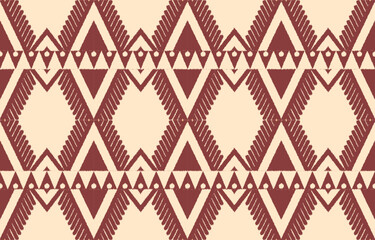 Ethnic abstract ikat art. Aztec ornament print. geometric ethnic pattern seamless  color oriental.  Design for background ,curtain, carpet, wallpaper, clothing, wrapping, Batik, vector illustration.