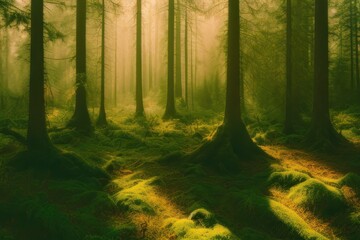 Beautiful forest landscape