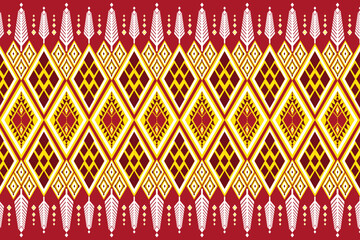 geometric ethnic oriental traditional with gold elements seamless pattern. designed for background, wallpaper, clothing, wrapping, fabric, Batik, decorating, embroidery style, vector illustration