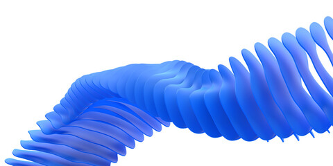 Abstract blue shape, 3d render © VAlex