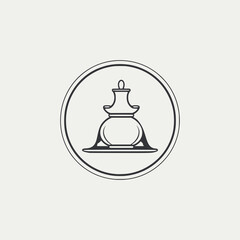 simple ceramic products logo vector illustration template design