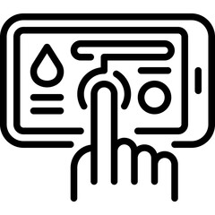 smartphone line icon