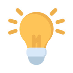 idea lamp innovation icon element design