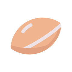 rugby ball icon design element