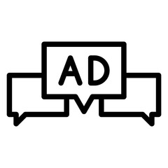 advertisement line 