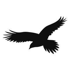 Abstract bird silhouette vector icon design. Logo symbol of bird.