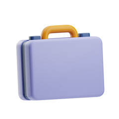 essentials suitcase illustration 3d