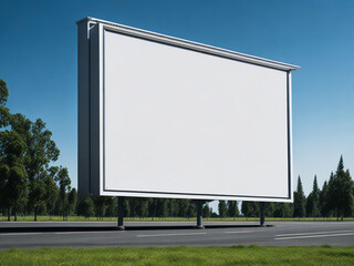 blank advertising long billboard