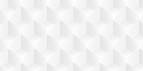 White isometric cube or boxes background abstract modern minimal template