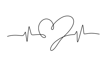 heart, love, valentine outline. feel of couple vector