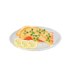 อาหารค่ำปลาแซลมอนเพื่อสุขภาพ