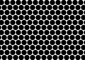 Pattern seamless in black and white polka dots