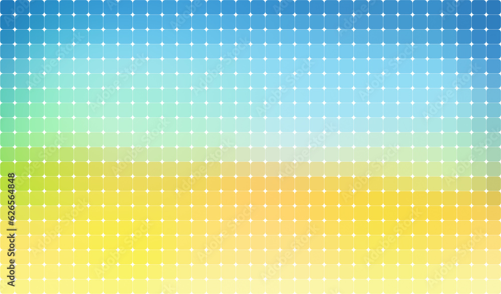 Poster abstract grid background of rounded bright and summery colored squares. high resolution full frame a