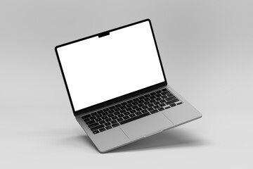 Floating Laptop Air M2 with transparent screen