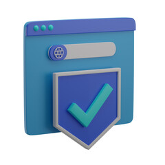 3D Browser Illustration