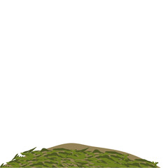 Abstract Shaped Organic Fertilizer Illustration