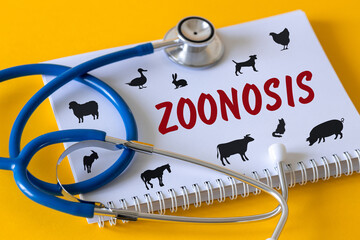 Zoonosis, Concept Zoonoses and infections transmissible from vertebrate animals to humans, Epidemic...