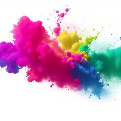 colorful paint splashes, generative ai