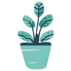 Pot plants.  AI generative