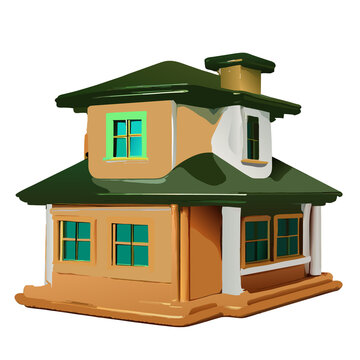 isomatic house. AI generative