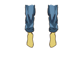 足元のイラスト