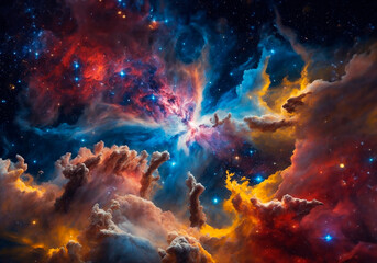 Fototapeta premium Deep, space galaxy background. Astronomical background. Starry sky.