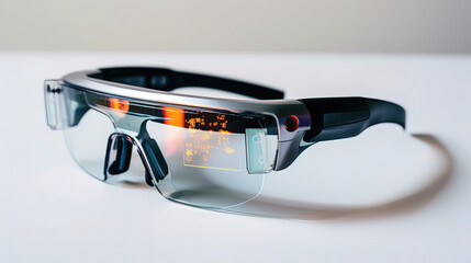 Smart  sunglasses on a white background
