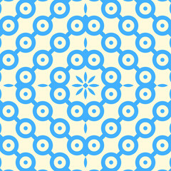 Circles pattern. Hoops seamless ornament. Dot motif. Circular figures backdrop. Rounds background. Rings wallpaper. Digital paper, textile print, web design, abstract image. Vector illustration.