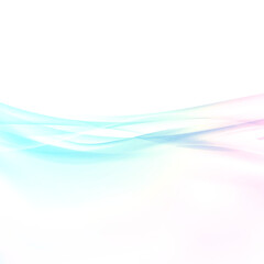 Fluid soft elegant lines abstract background with vivid bright colors. Vector illustration